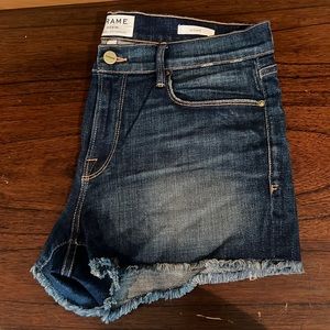 Frame denim shorts. Worn twice new condition!!